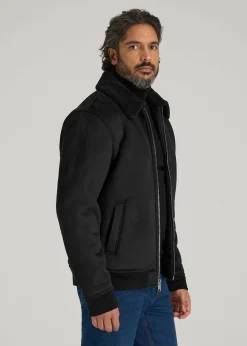 Sherpa Bomber Jacket for Tall Men