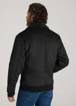 Sherpa Bomber Jacket for Tall Men