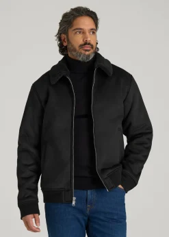 Sherpa Bomber Jacket for Tall Men