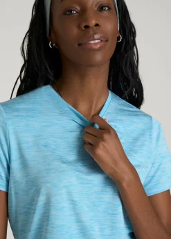 Short Sleeve Crewneck Tee for Tall Women