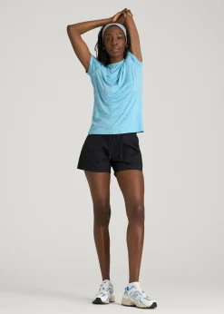 Short Sleeve Crewneck Tee for Tall Women