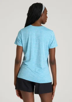 Short Sleeve Crewneck Tee for Tall Women