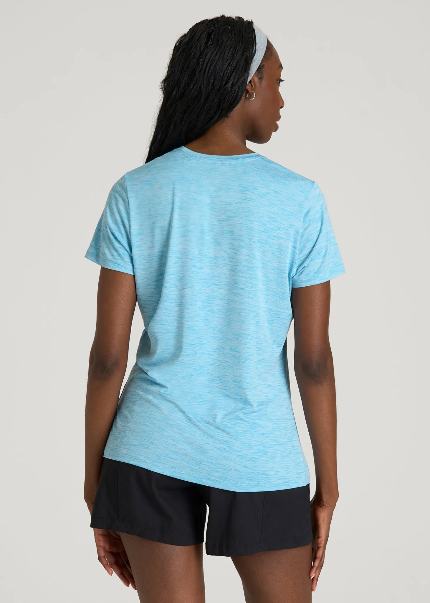 Short Sleeve Crewneck Tee for Tall Women