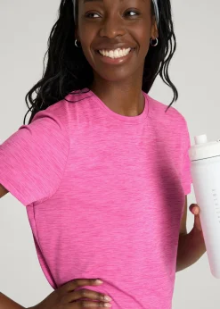 Short Sleeve Crewneck Tee for Tall Women