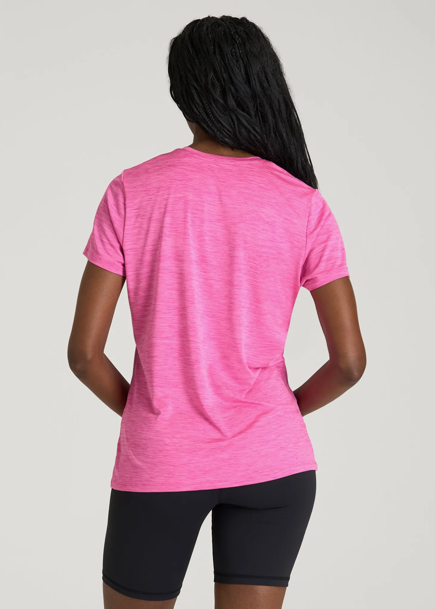 Short Sleeve Crewneck Tee for Tall Women