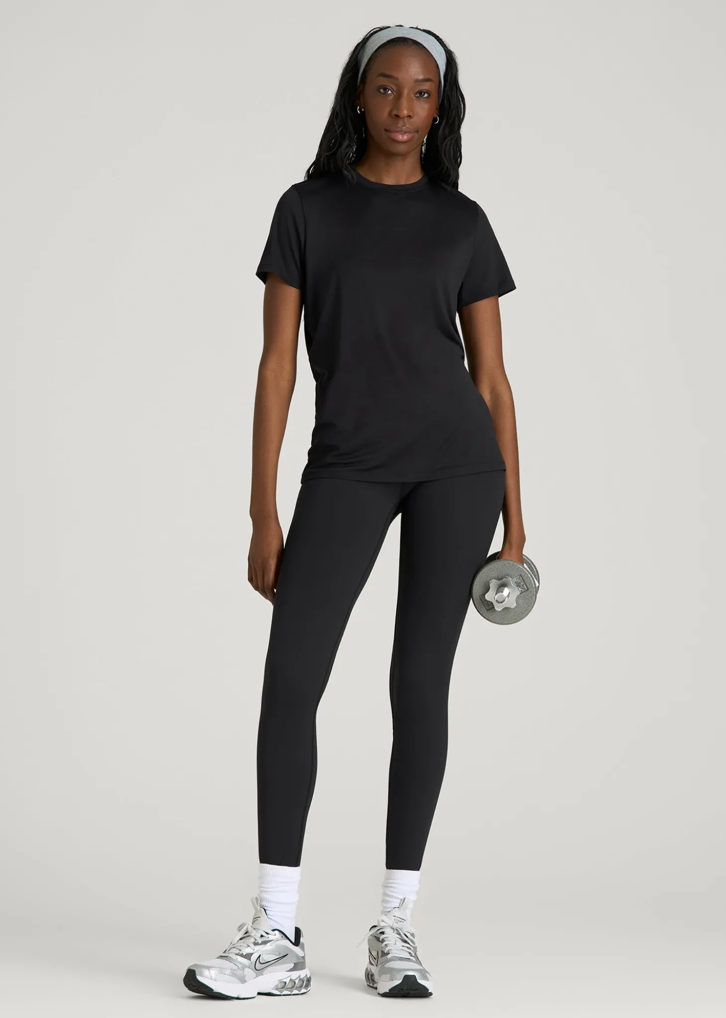 Short Sleeve Crewneck Tee for Tall Women