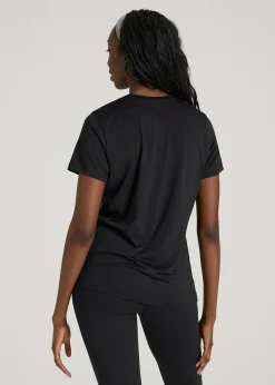 Short Sleeve Crewneck Tee for Tall Women