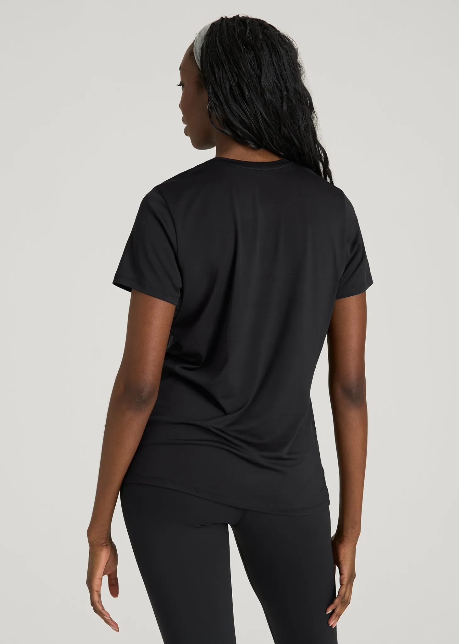 Short Sleeve Crewneck Tee for Tall Women