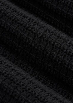 Short Sleeve Crochet Polo Cardigan for Tall Men