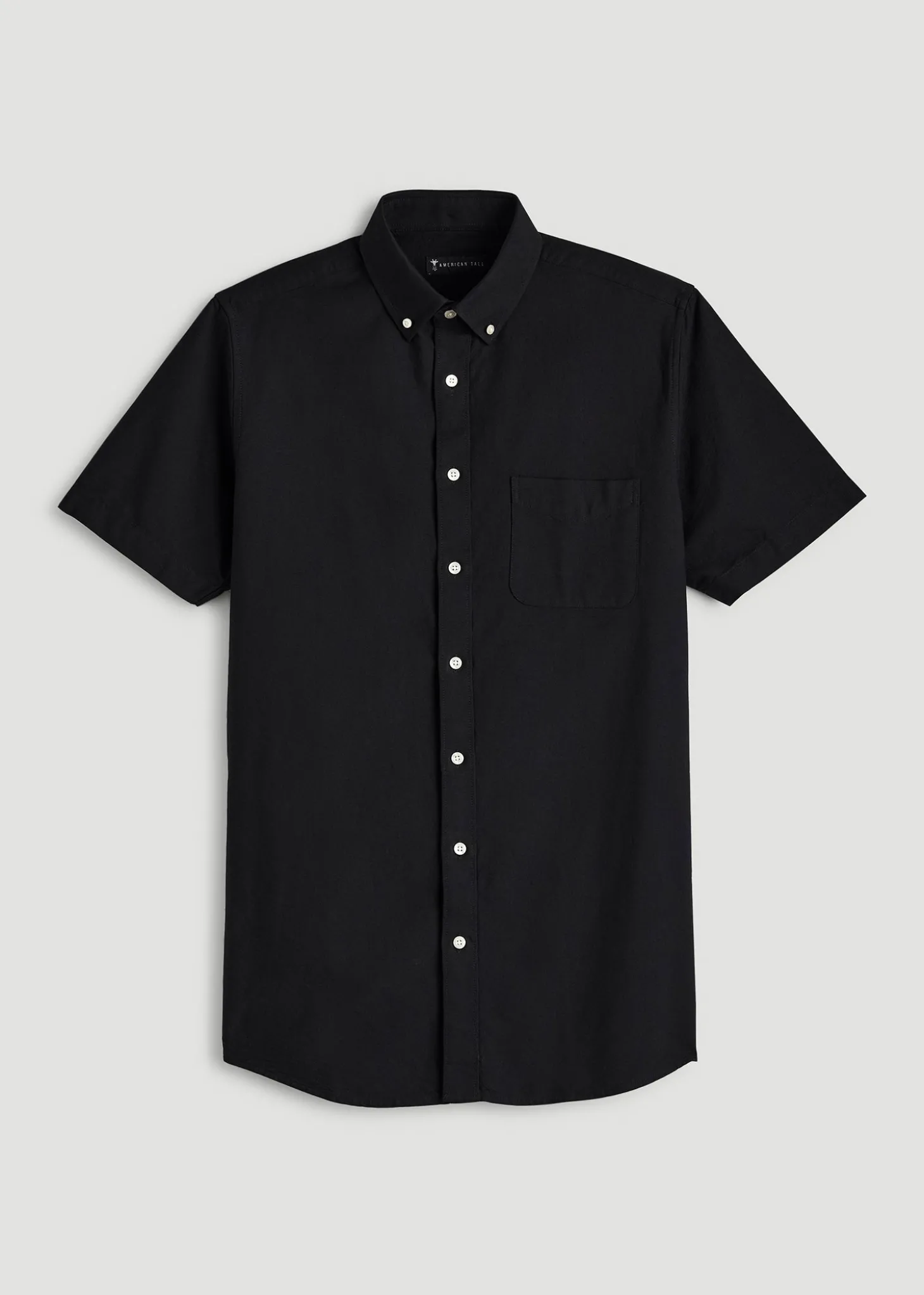 Short Sleeve Oxford Button Shirt For Tall Men