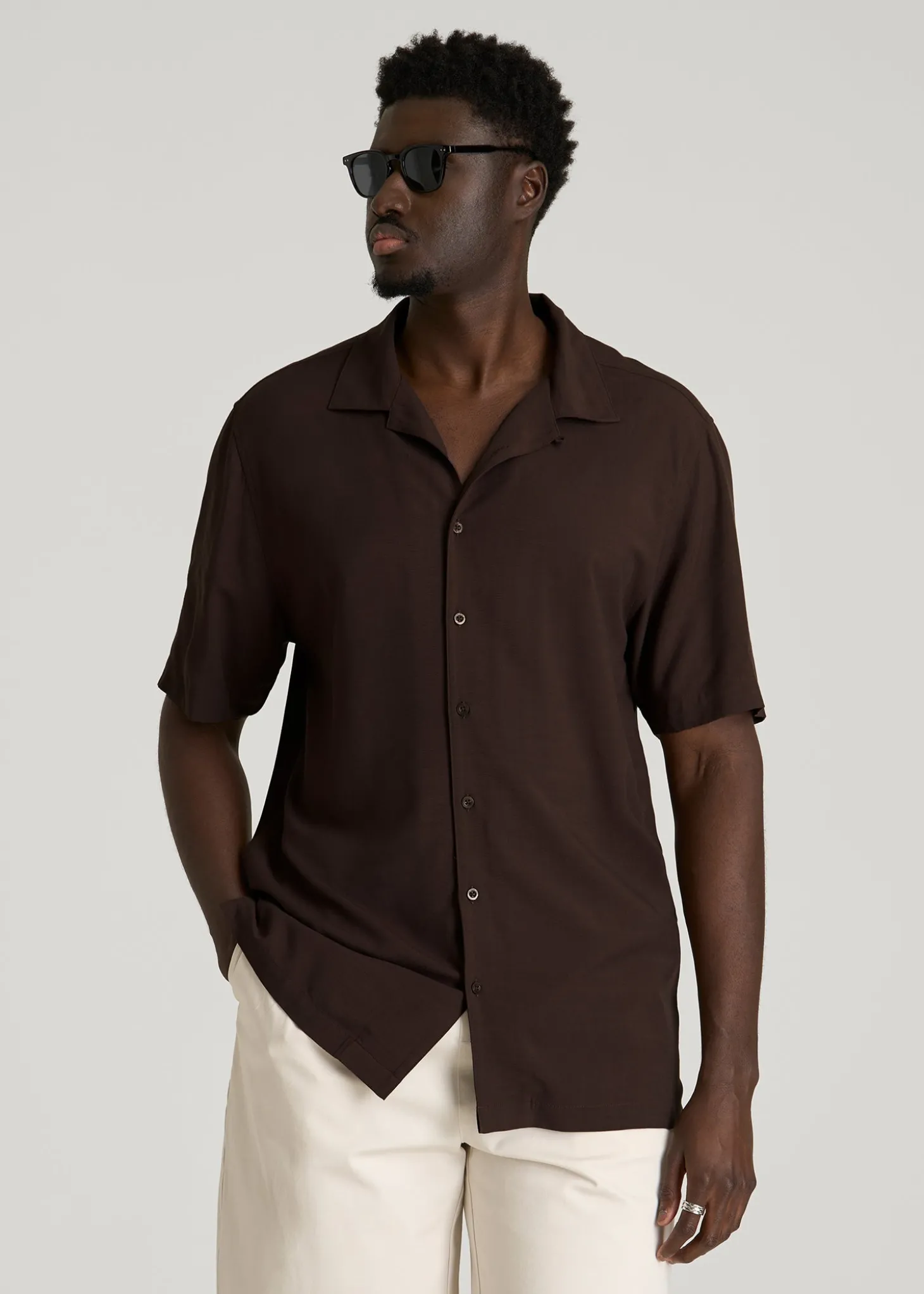 Short Sleeve Resort Shirt for Tall Men