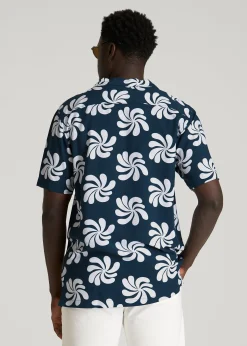Short Sleeve Resort Shirt for Tall Men