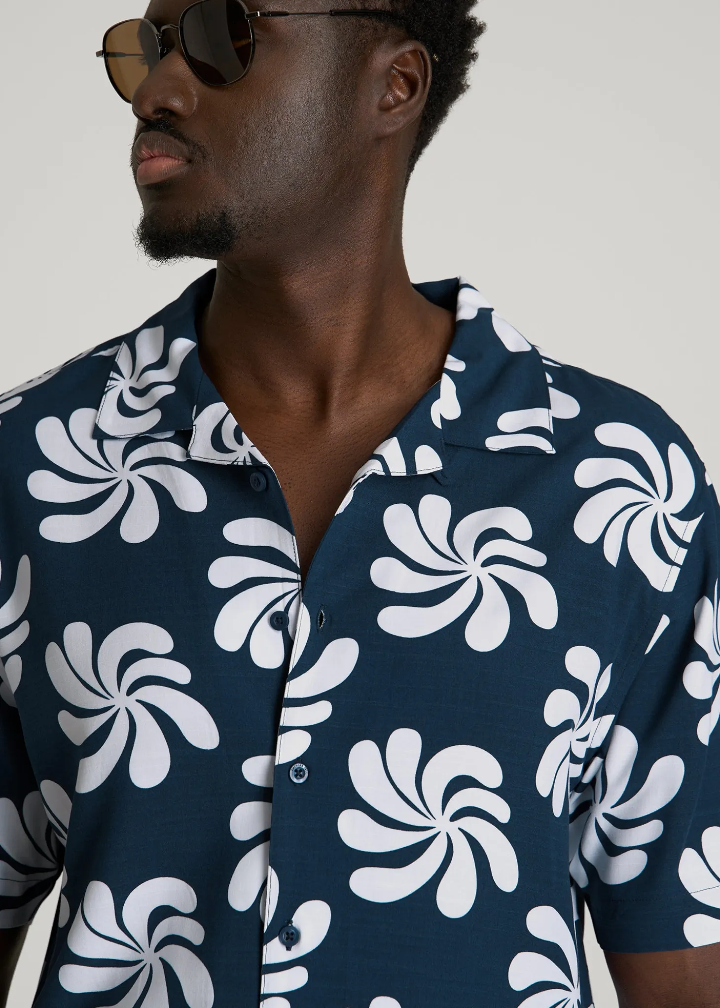 Short Sleeve Resort Shirt for Tall Men