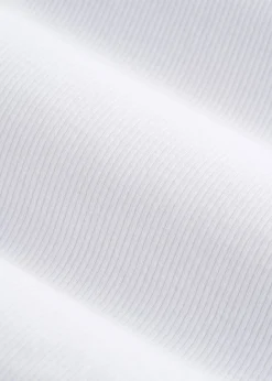 Short Sleeve Ribbed Crewneck T-Shirt for Tall Women