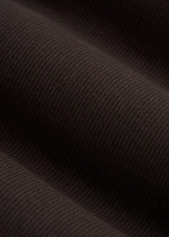 Short Sleeve Ribbed Crewneck T-Shirt for Tall Women