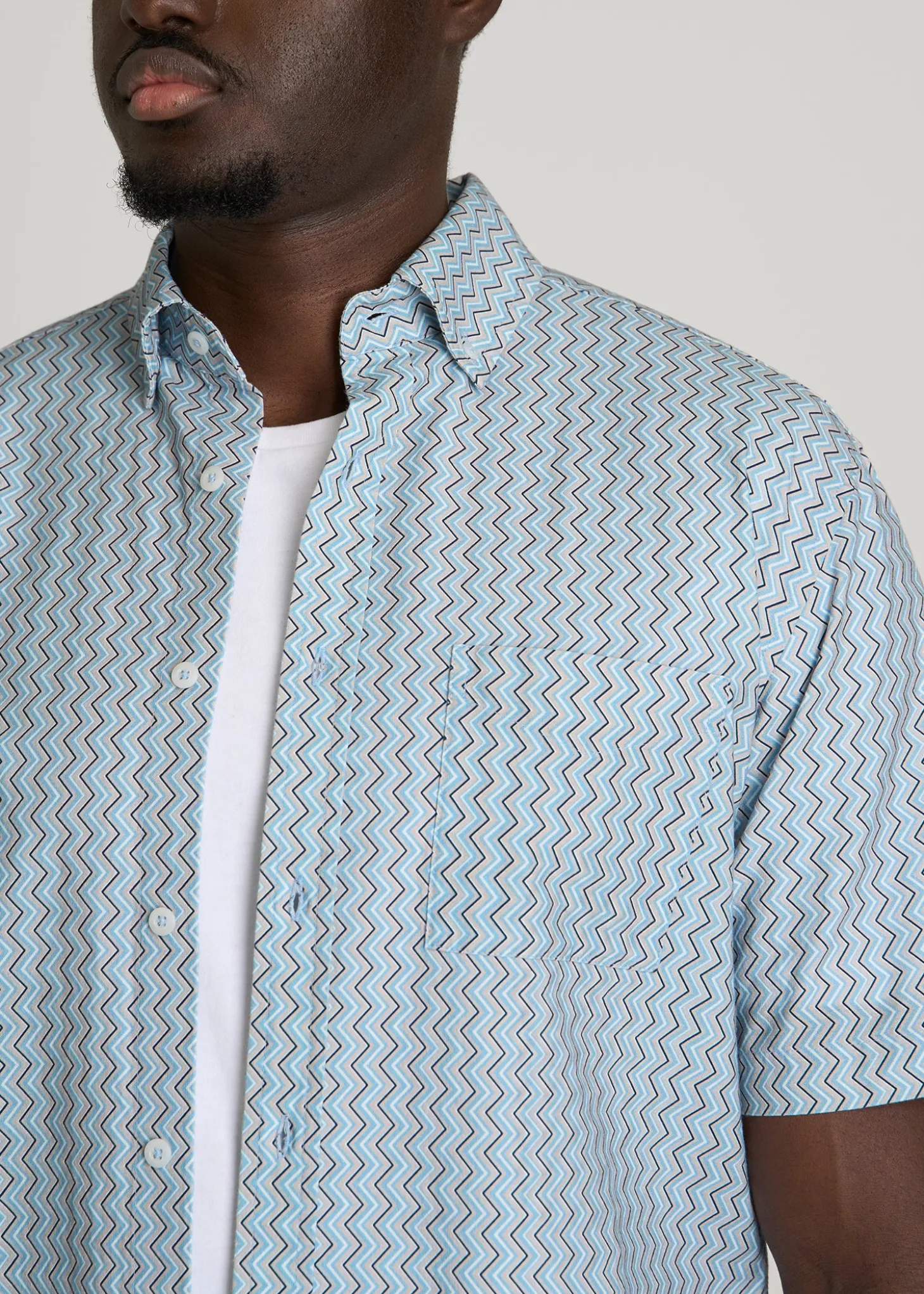 Short Sleeve Shirt for Tall Men