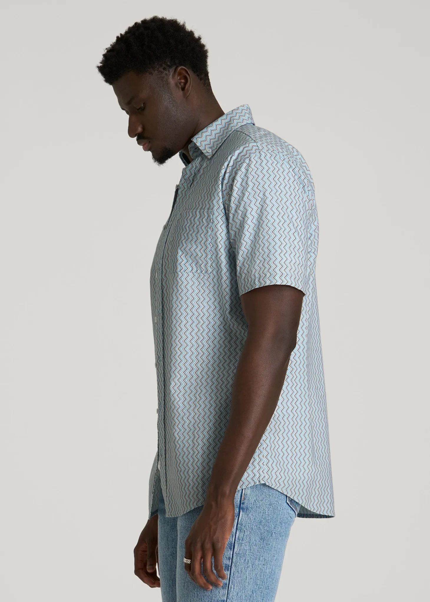Short Sleeve Shirt for Tall Men