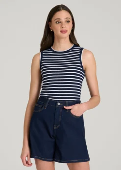 Sleeveless Knit Top for Tall Women