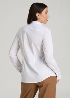 Slim Fit Button Up Shirt for Tall Women