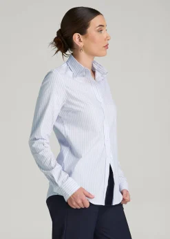 Slim Fit Button Up Shirt for Tall Women