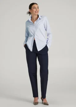 Slim Fit Button Up Shirt for Tall Women