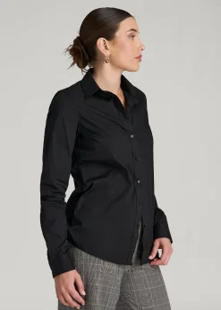 Slim Fit Button Up Shirt for Tall Women