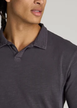 Slub Polo Shirt for Tall Men