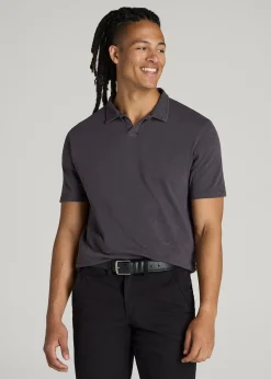 Slub Polo Shirt for Tall Men