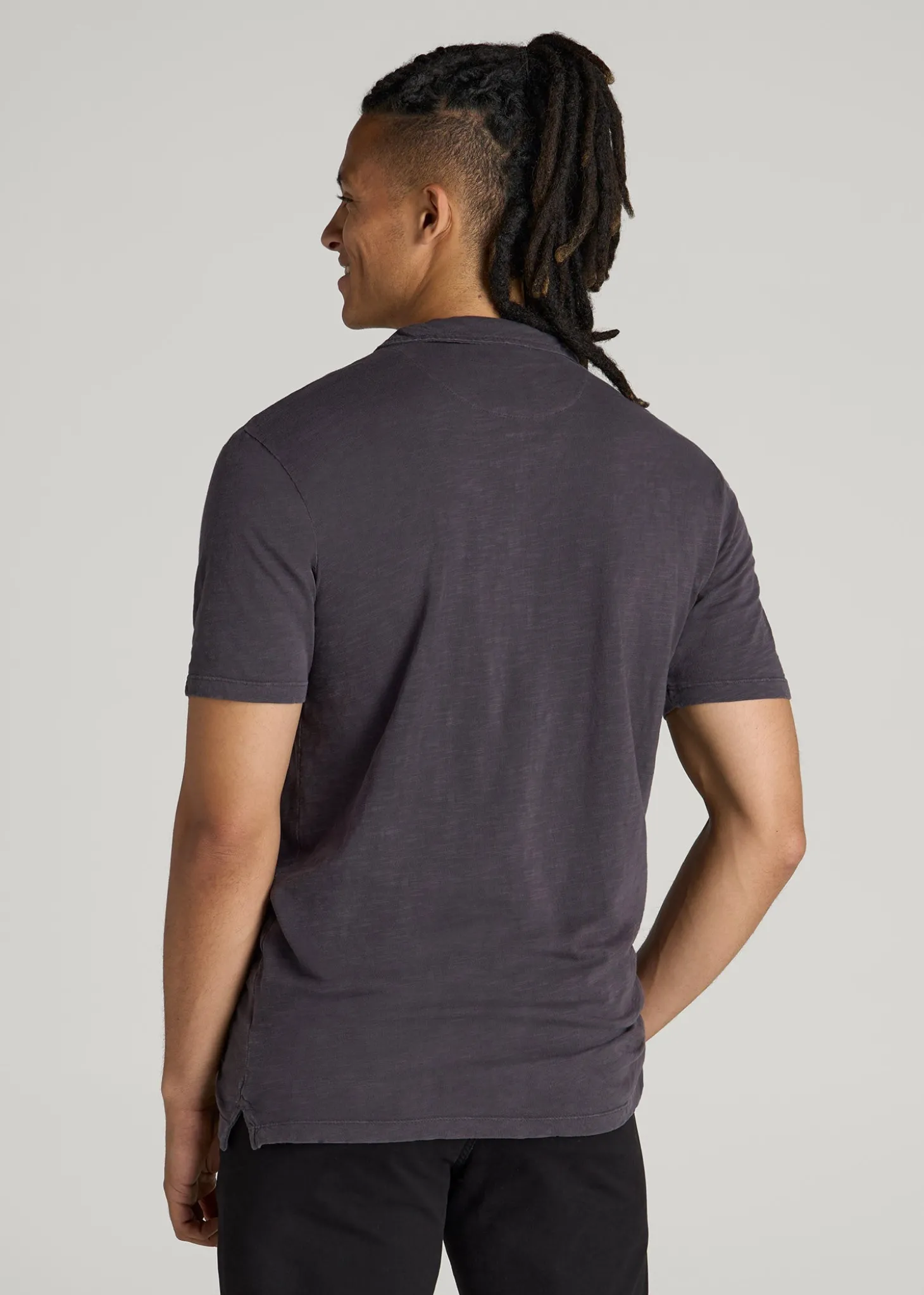 Slub Polo Shirt for Tall Men