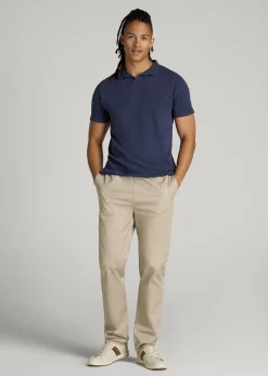 Slub Polo Shirt for Tall Men