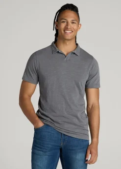 Slub Polo Shirt for Tall Men