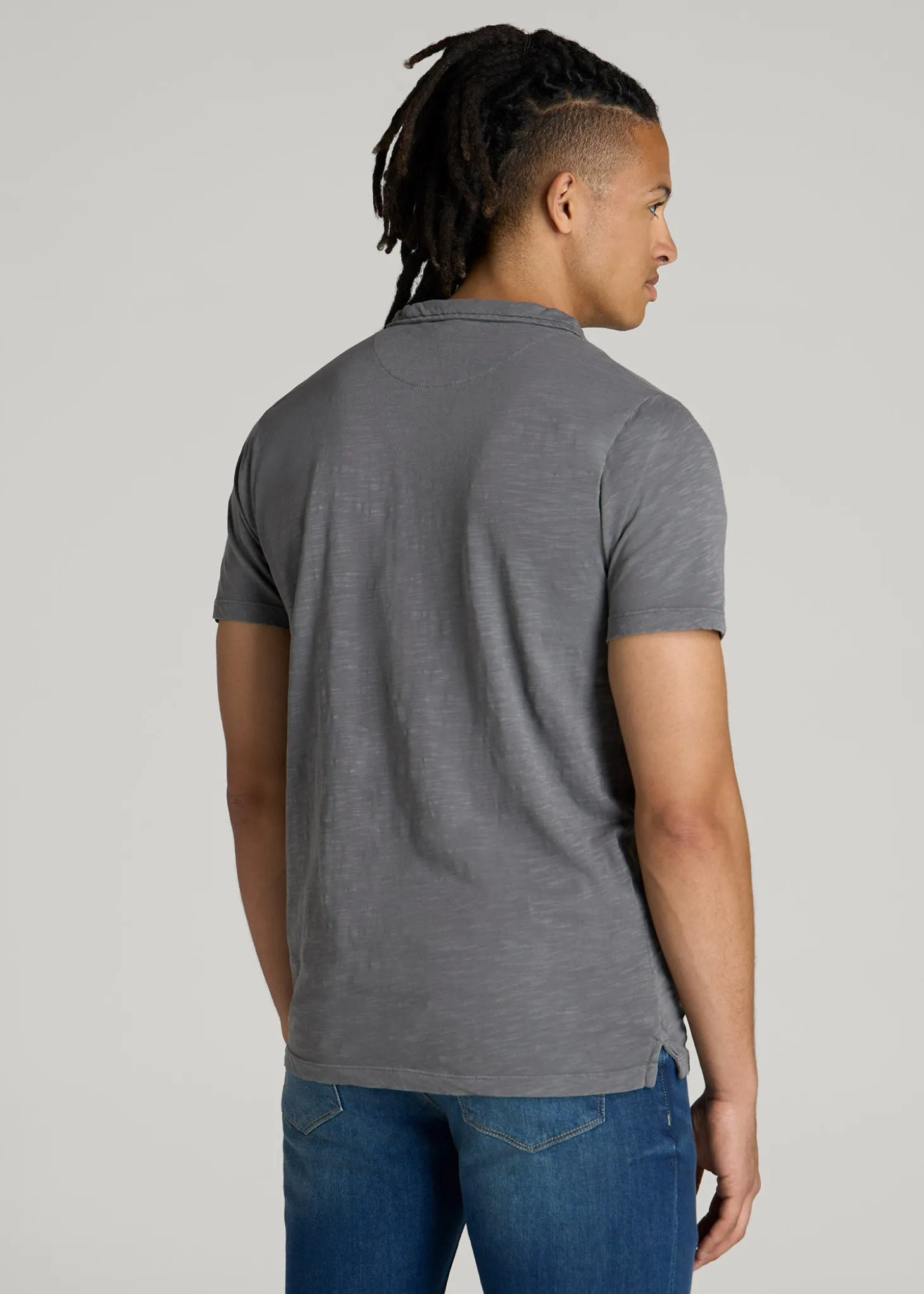Slub Polo Shirt for Tall Men