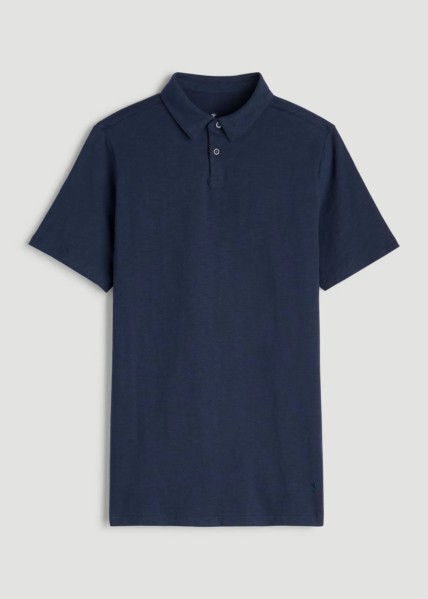 Slub Self Collar Polo Shirt for Tall Men