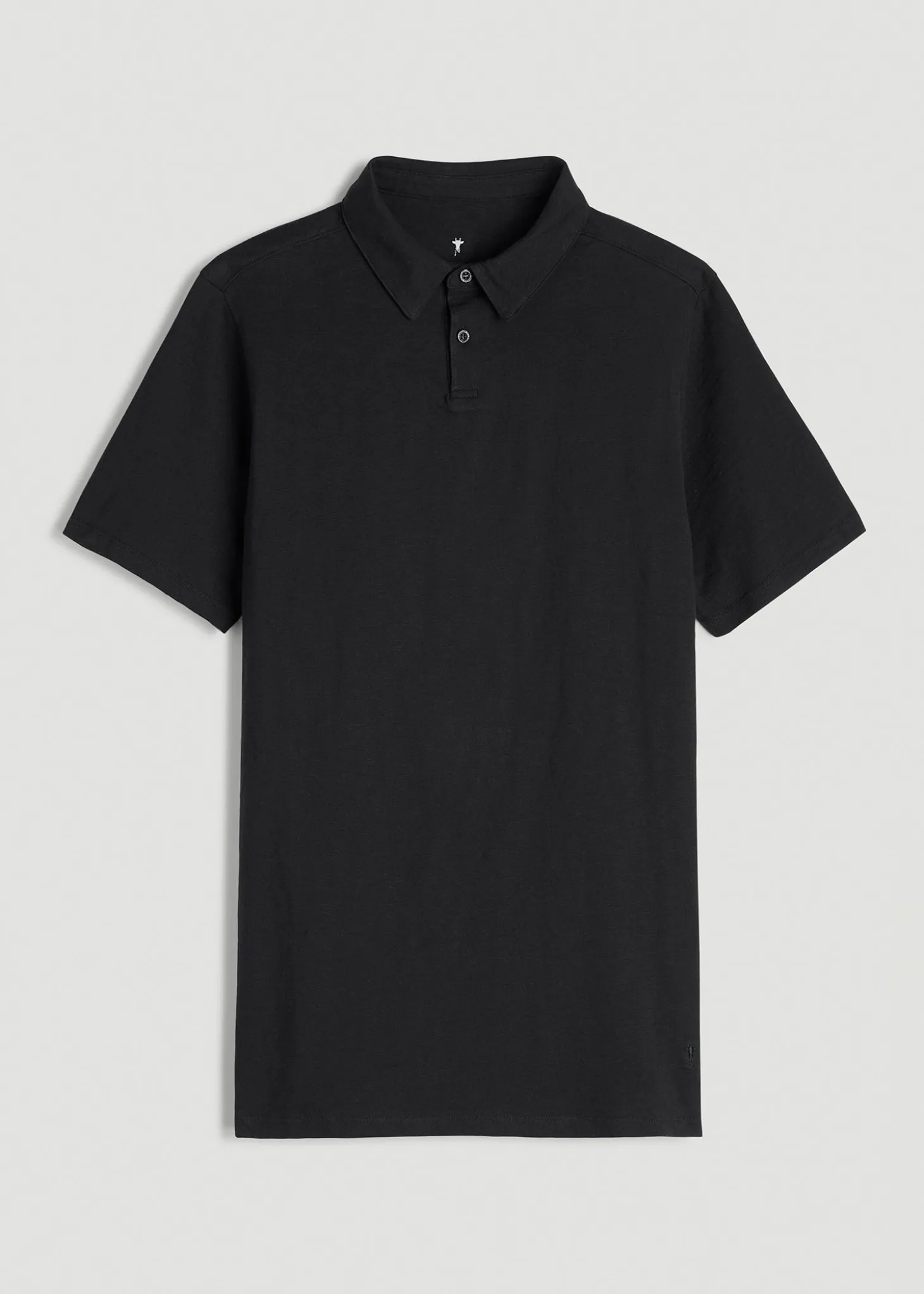Slub Self Collar Polo Shirt for Tall Men