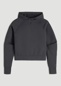 Soft Motion Cropped Zip Up Hoodie for Tall Women