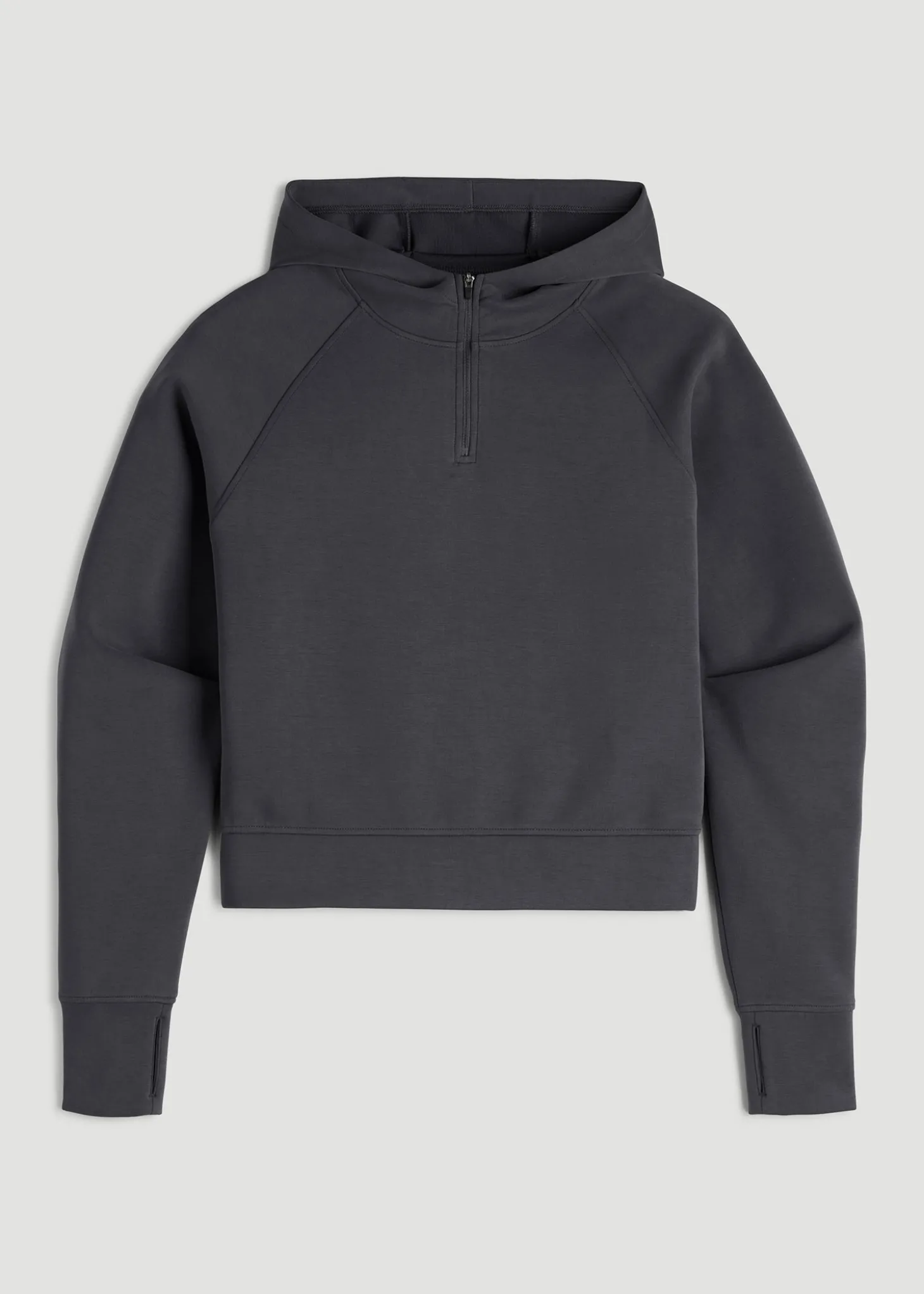 Soft Motion Cropped Zip Up Hoodie for Tall Women