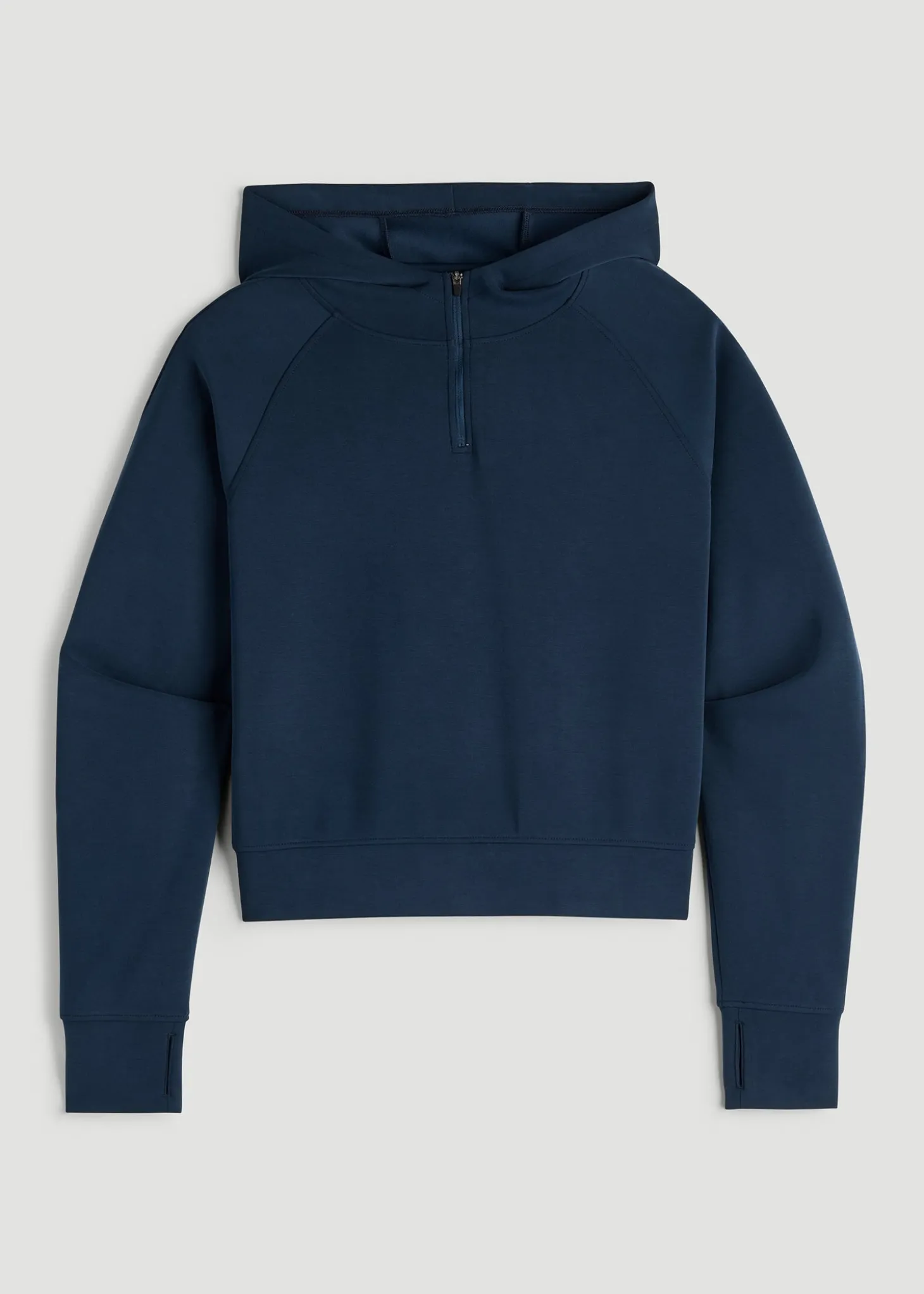 Soft Motion Cropped Zip Up Hoodie for Tall Women