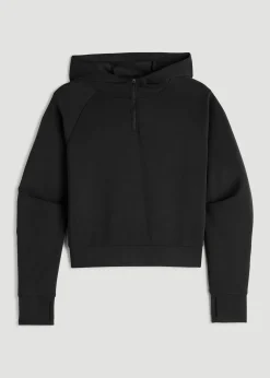 Soft Motion Cropped Zip Up Hoodie for Tall Women