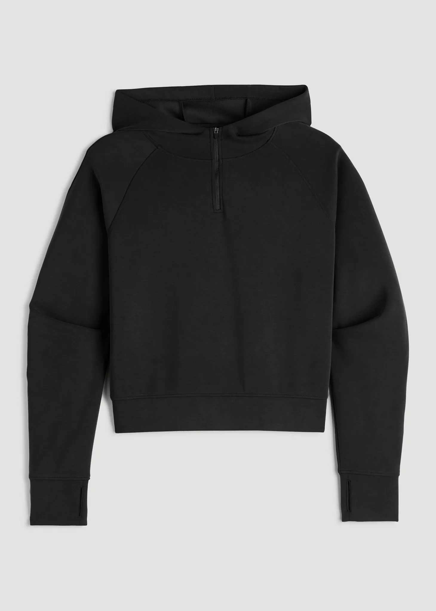 Soft Motion Cropped Zip Up Hoodie for Tall Women