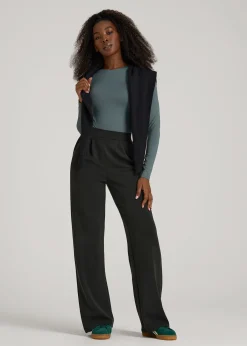 Soft Motion Pleated Wide Leg Pant for Tall Women