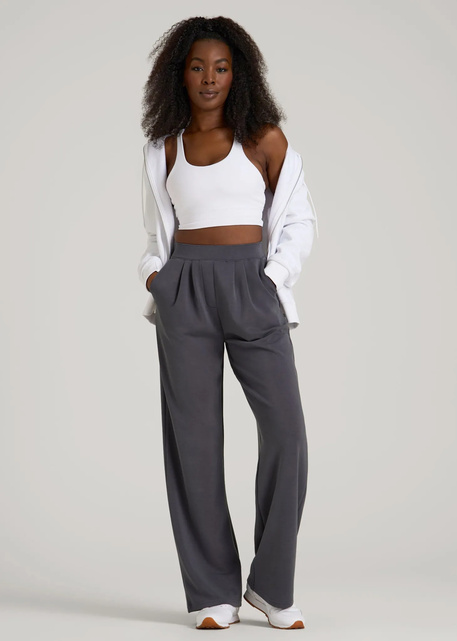 Soft Motion Pleated Wide Leg Pant for Tall Women