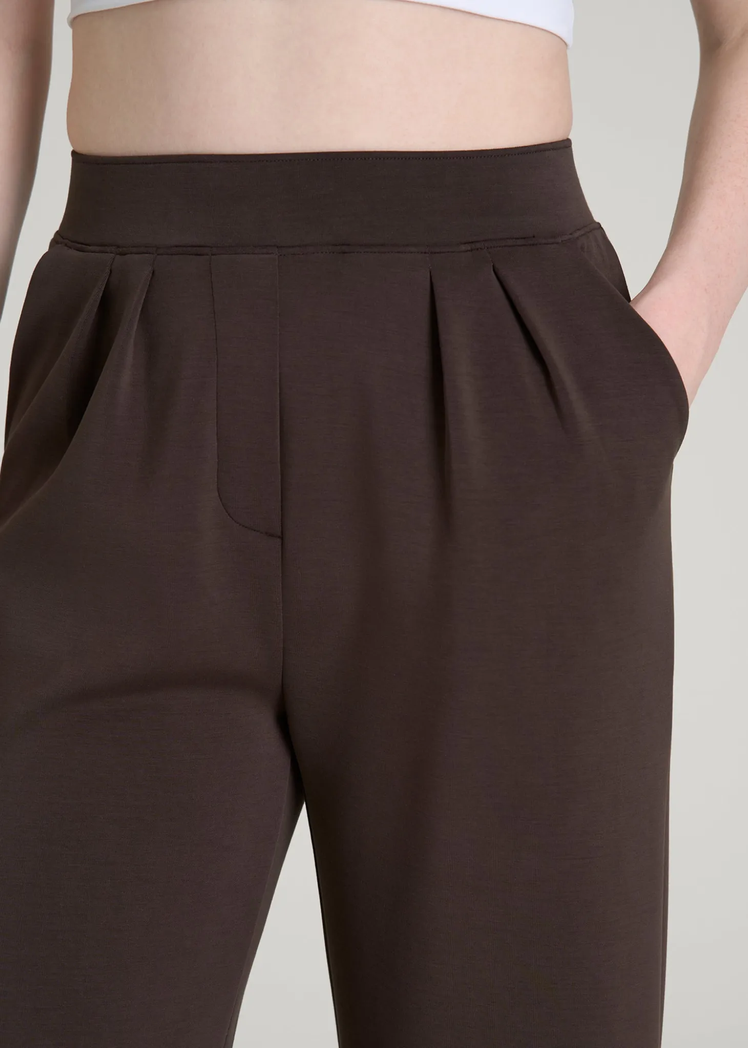 Soft Motion Pleated Wide Leg Pant for Tall Women