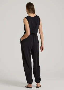 Soft Motion Sleeveless Sweatpant Jumpsuit for Tall Women