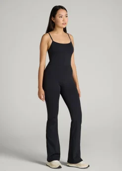 Spaghetti Strap Flare Jumpsuit for Tall Women