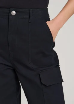Straight Leg Cargo Chino Pants for Tall Women
