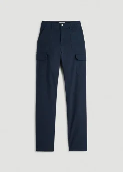 Straight Leg Cargo Chino Pants for Tall Women