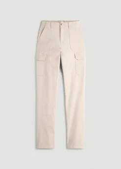 Straight Leg Cargo Chino Pants for Tall Women