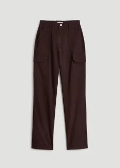 Straight Leg Cargo Chino Pants for Tall Women