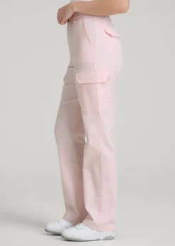 Straight Leg Cargo Chino Pants for Tall Women