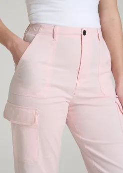 Straight Leg Cargo Chino Pants for Tall Women